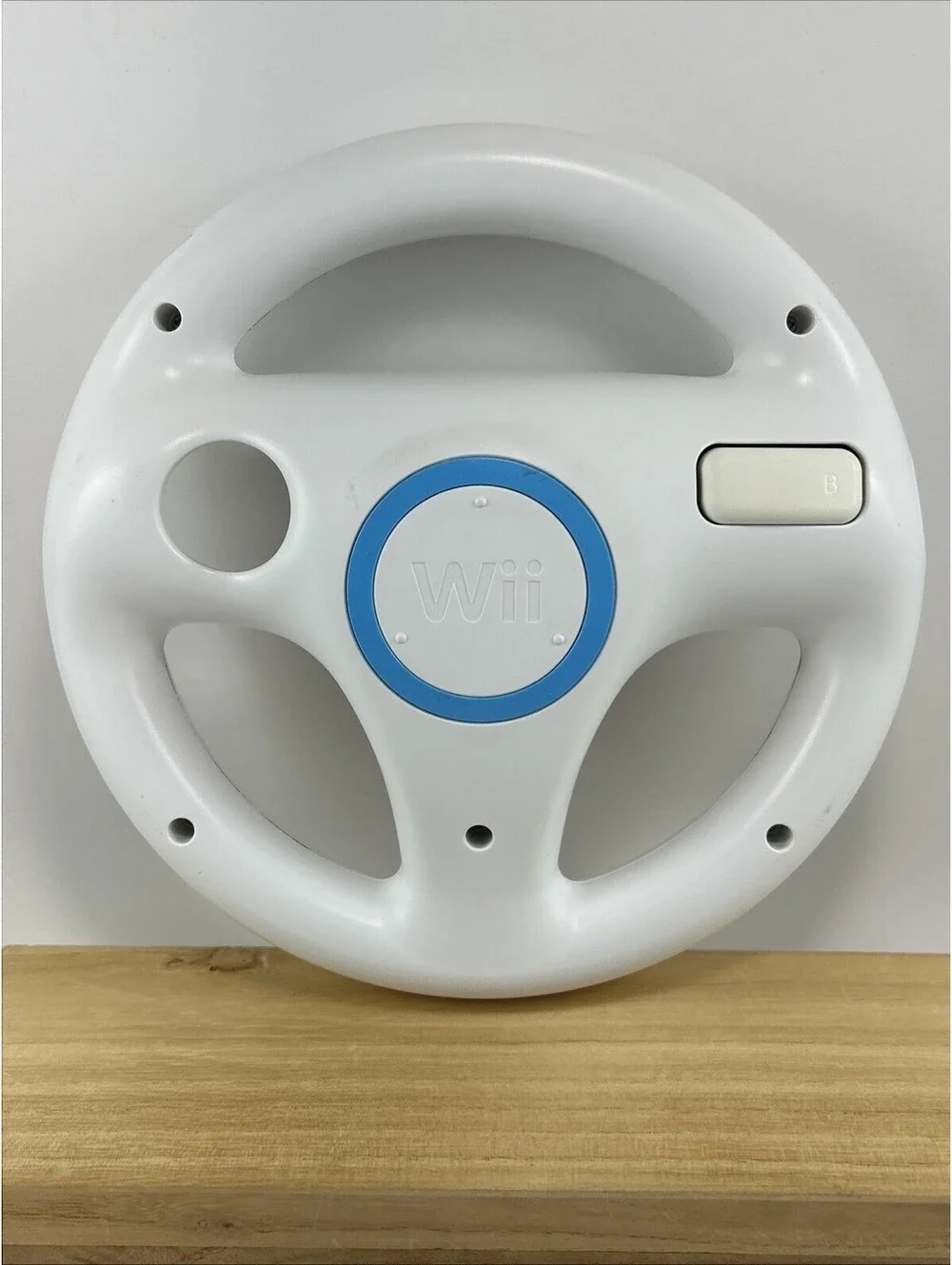 Nintendo Wii Steering Wheel OEM Official Remote White Controller Mario Kart